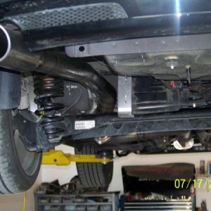 Rear of exhaust