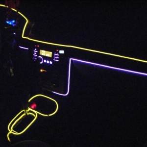Interior neon with matching Radio