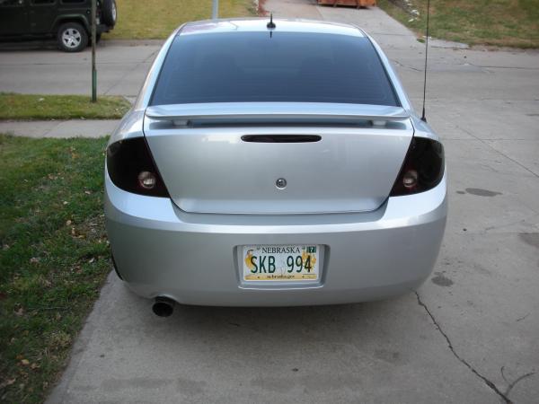 My Balt's ass end, blacked out tail lights and 3rd brake light, emblems removed, 5% tint on the rear window