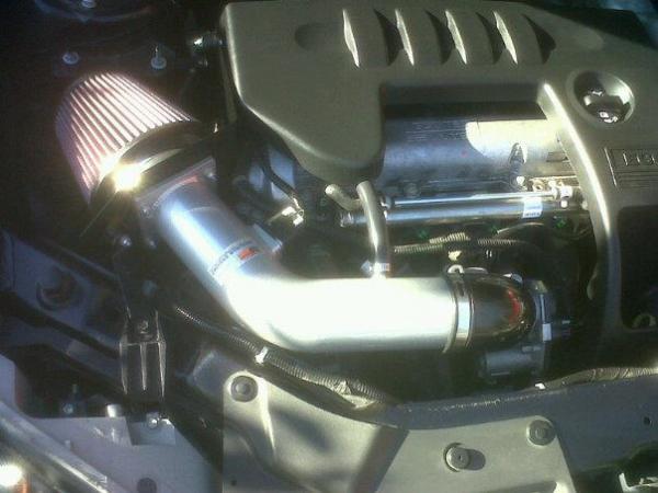 New intake
K&N Typhoon, not a cold air but it well do :)