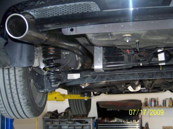 Rear of exhaust
