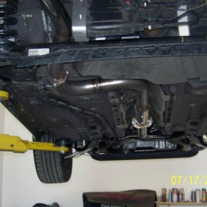 Entire exhaust system
