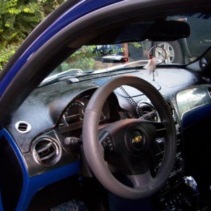 painted dash and yoke on steering wheel