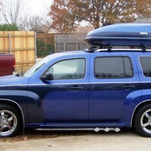 Painted to match 13 cu ft Thule storage for trips or vacations