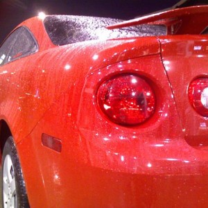 Pic took while pumping gasoline.