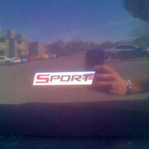 Just left the Sport badge...