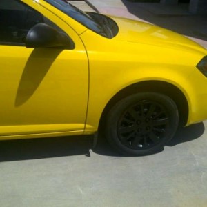 painted black steelies