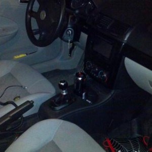 Short shifter installed and a quarter of what i want to paint done.