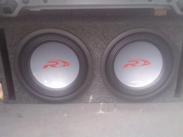 12" type R's 1500 watt apiece,dual ported box