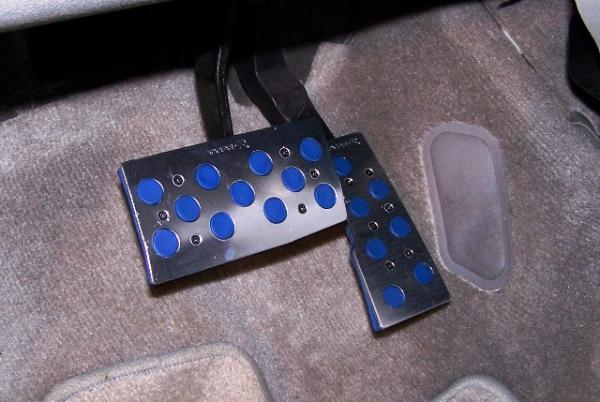 blue foot pedals