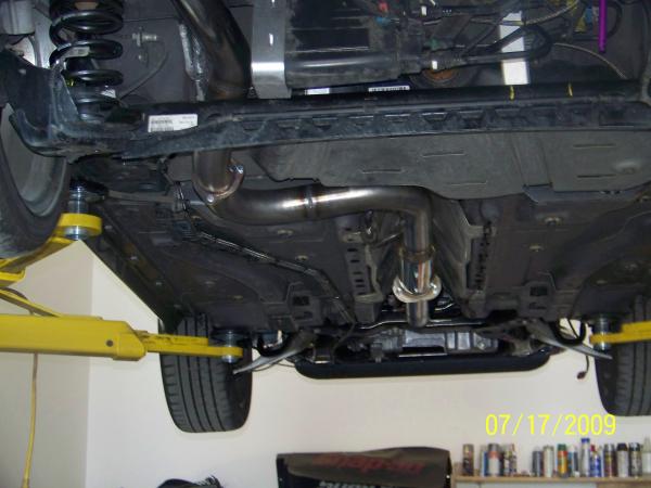 Entire exhaust system