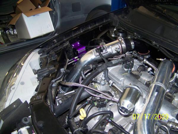 Intake and charge piping