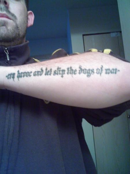 left arm quote