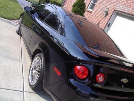 lowered with the eibach sportline kit (rear view)