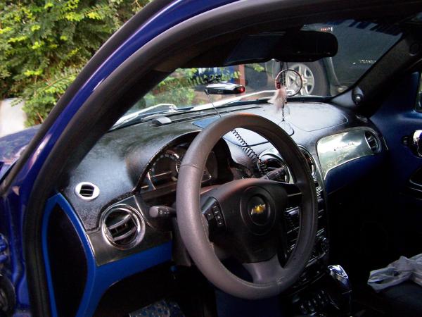 painted dash and yoke on steering wheel