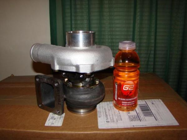 t-60-1 hi flow turbo w/ ceramic ball bearings and a 3 stage compressor.