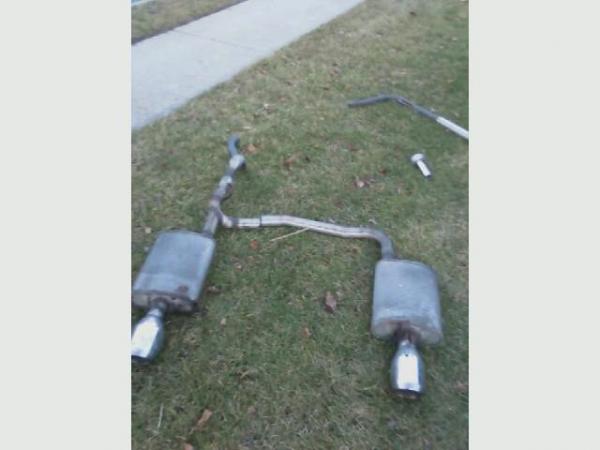 This is what the old exhaust looks like